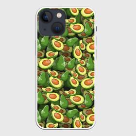 Чехол для iPhone 13 mini с принтом avocado ,  |  | avocado | авокадо | веганство | вегетарианство | еда | зеленый | земля | зож | листья | овощи | позиция | природа | фрукты