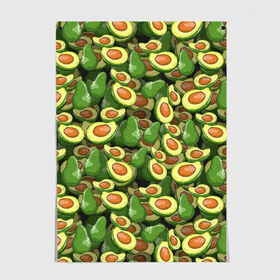 Постер с принтом avocado , 100% бумага
 | бумага, плотность 150 мг. Матовая, но за счет высокого коэффициента гладкости имеет небольшой блеск и дает на свету блики, но в отличии от глянцевой бумаги не покрыта лаком | avocado | авокадо | веганство | вегетарианство | еда | зеленый | земля | зож | листья | овощи | позиция | природа | фрукты
