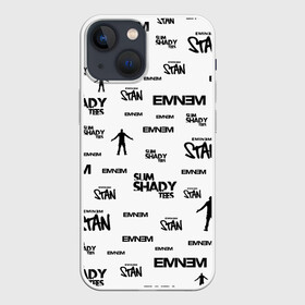 Чехол для iPhone 13 mini с принтом Eminem ,  |  | aftermath | hip | hop | kamikaze | music | music to be murdered by | rap | remastered | vevo | маршалл брюс мэтерс | слим шейди | эминем