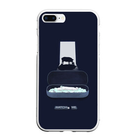 Чехол для iPhone 7Plus/8 Plus матовый с принтом Чёрное зеркало , Силикон | Область печати: задняя сторона чехла, без боковых панелей | black mirror | netflix | pig | сериал | сериалы | чёрное зеркало