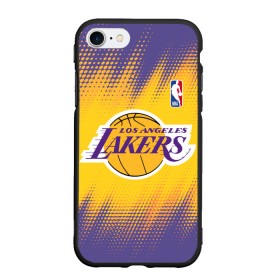 Чехол для iPhone 7/8 матовый с принтом Los Angeles Lakers , Силикон | Область печати: задняя сторона чехла, без боковых панелей | basketball | game | lakers | los angeles | los angeles lakers | nba | sport | баскетбол | игра | лейкерс | лос анджелес | лос анджелес лейкерс | нба | спорт