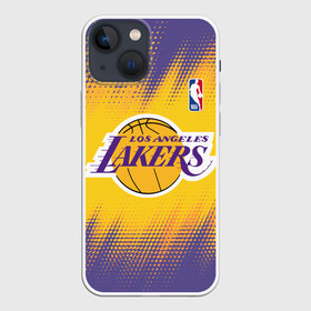 Чехол для iPhone 13 mini с принтом Los Angeles Lakers ,  |  | basketball | game | lakers | los angeles | los angeles lakers | nba | sport | баскетбол | игра | лейкерс | лос анджелес | лос анджелес лейкерс | нба | спорт