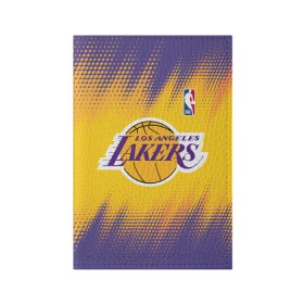 Обложка для паспорта матовая кожа с принтом Los Angeles Lakers , натуральная матовая кожа | размер 19,3 х 13,7 см; прозрачные пластиковые крепления | Тематика изображения на принте: basketball | game | lakers | los angeles | los angeles lakers | nba | sport | баскетбол | игра | лейкерс | лос анджелес | лос анджелес лейкерс | нба | спорт