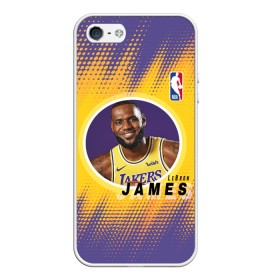 Чехол для iPhone 5/5S матовый с принтом LeBron James , Силикон | Область печати: задняя сторона чехла, без боковых панелей | Тематика изображения на принте: basketball | game | james | lakers | lebron | lebron james | los angeles | los angeles lakers | nba | player | sport | баскетбол | баскетболист | джеймс | игра | игрок | леброн | леброн джеймс | лейкерс | лос анджелес | лос анджелес лейке