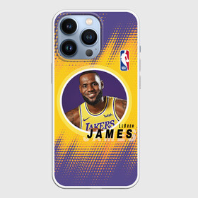 Чехол для iPhone 13 Pro с принтом LeBron James ,  |  | basketball | game | james | lakers | lebron | lebron james | los angeles | los angeles lakers | nba | player | sport | баскетбол | баскетболист | джеймс | игра | игрок | леброн | леброн джеймс | лейкерс | лос анджелес | лос анджелес лейке