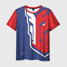Мужская футболка 3D+ с принтом ЦСКА , 100% микрофибра | круглый вырез горловины, длина до линии бедер | 