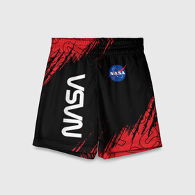 Детские спортивные шорты 3D с принтом NASA НАСА ,  100% полиэстер
 | пояс оформлен широкой мягкой резинкой, ткань тянется
 | 