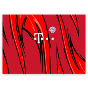 Поздравительная открытка с принтом ФК Бавария Мюнхен , 100% бумага | плотность бумаги 280 г/м2, матовая, на обратной стороне линовка и место для марки
 | Тематика изображения на принте: juventus | lfc | sport | бавария | мюнхен | спорт | фк | футбол