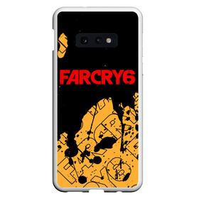 Чехол для Samsung S10E с принтом FAR CRY 6 ФАР КРАЙ 6 , Силикон | Область печати: задняя сторона чехла, без боковых панелей | Тематика изображения на принте: cry | dawn | far | far cry 6 | farcry | farcry 6 | farcry6 | game | games | logo | new | primal | six | антон | дэни | игра | игры | кастильо | край | лого | логотип | рохас | символ | символы | фар | фар край 6 | фаркрай | фаркрай 6 | фаркрай6