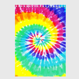 Скетчбук с принтом TIE-DYE СТЕНА , 100% бумага
 | 48 листов, плотность листов — 100 г/м2, плотность картонной обложки — 250 г/м2. Листы скреплены сверху удобной пружинной спиралью | Тематика изображения на принте: abstract | abstraction | color | geometry | paitnt | psy | абстракция | геометрия | краски | неоновые | психоделика