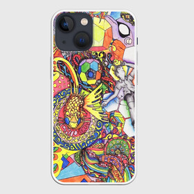 Чехол для iPhone 13 mini с принтом ПСИХОДЕЛИКА   PSYHODELICA ,  |  | abstract | abstraction | color | geometry | paitnt | psy | абстракция | геометрия | краски | неоновые | психоделика