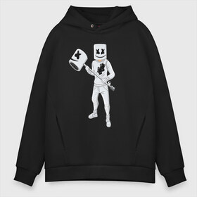 Мужское худи Oversize хлопок с принтом MARSHMELLO & FORTNITE , френч-терри — 70% хлопок, 30% полиэстер. Мягкий теплый начес внутри —100% хлопок | боковые карманы, эластичные манжеты и нижняя кромка, капюшон на магнитной кнопке | fortnite | game | game fortnite | marshmello | music | зефир | зефирка | игра | игра фортнайт | лого | лого marshmello | лого маршмеллоу | логотип | логотип marshmello | логотип маршмеллоу | маршиеллоу | маска | музыка | музыкант