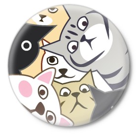Значок с принтом Котики Шпионы ,  металл | круглая форма, металлическая застежка в виде булавки | anime | art | casual | cat | cats | cute | funny | kawaii | kitty | meme | memes | pussy | selfie | аниме | арт | животные | каваи | кавай | кот | коте | котик | котики | коты | кошка | кэжуал | мем | мемы | милота | приколы | прикольные | се
