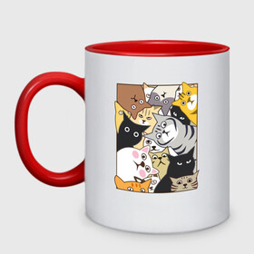 Кружка двухцветная с принтом Котики Шпионы , керамика | объем — 330 мл, диаметр — 80 мм. Цветная ручка и кайма сверху, в некоторых цветах — вся внутренняя часть | Тематика изображения на принте: anime | art | casual | cat | cats | cute | funny | kawaii | kitty | meme | memes | pussy | selfie | аниме | арт | животные | каваи | кавай | кот | коте | котик | котики | коты | кошка | кэжуал | мем | мемы | милота | приколы | прикольные | се