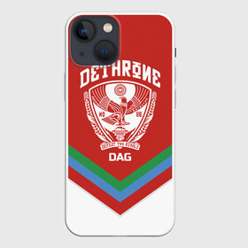 Чехол для iPhone 13 mini с принтом Дагестан ,  |  | coat of arms | dagestan | eagle | flag | mountains | north caucasus | republic | герб | горы | дагестан | орел | республика | северо кавказ | флаг