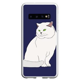 Чехол для Samsung Galaxy S10 с принтом Белый британский котик , Силикон | Область печати: задняя сторона чехла, без боковых панелей | Тематика изображения на принте: cat | cute | kitten | meow | британец | британский | взгляд | друзья | животные | зверек | зверюшки | каваи | киска | котенок | котик | коты | котята | кошак | кошечки | кошки | лапы | милые | мордочка | мяу | няшные