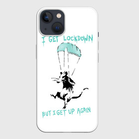 Чехол для iPhone 13 с принтом Banksy ,  |  | 19 | art | banksy | covid | ncov | rat | street | арт | бэнкси | вирус | коронавирус | крыса | стрит арт | уличный | художник