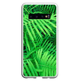 Чехол для Samsung Galaxy S10 с принтом SUMMER TEXTURE , Силикон | Область печати: задняя сторона чехла, без боковых панелей | Тематика изображения на принте: summer | tropic | жара | летний | лето | отдых | пальмы | природа | текстура | тропикано | тропики