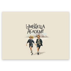 Поздравительная открытка с принтом The umbrella academy , 100% бумага | плотность бумаги 280 г/м2, матовая, на обратной стороне линовка и место для марки
 | dark horse comics | netflix | the umbrella academy | umbrella | академия амбрелла | белая скрипка | бен харгривз | комикс | комильфо | космобой | кракен | реджинальд харгривз | сеанс | слух