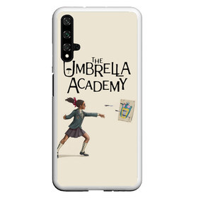 Чехол для Honor 20 с принтом The umbrella academy , Силикон | Область печати: задняя сторона чехла, без боковых панелей | Тематика изображения на принте: dark horse comics | netflix | the umbrella academy | umbrella | академия амбрелла | белая скрипка | бен харгривз | комикс | комильфо | космобой | кракен | реджинальд харгривз | сеанс | слух