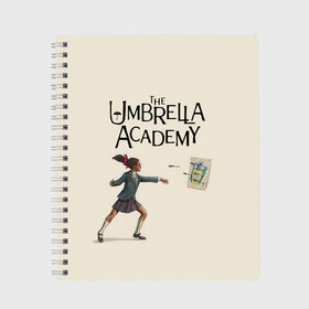 Тетрадь с принтом The umbrella academy , 100% бумага | 48 листов, плотность листов — 60 г/м2, плотность картонной обложки — 250 г/м2. Листы скреплены сбоку удобной пружинной спиралью. Уголки страниц и обложки скругленные. Цвет линий — светло-серый
 | dark horse comics | netflix | the umbrella academy | umbrella | академия амбрелла | белая скрипка | бен харгривз | комикс | комильфо | космобой | кракен | реджинальд харгривз | сеанс | слух