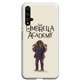 Чехол для Honor 20 с принтом The umbrella academy , Силикон | Область печати: задняя сторона чехла, без боковых панелей | Тематика изображения на принте: dark horse comics | netflix | the umbrella academy | umbrella | академия амбрелла | белая скрипка | бен харгривз | комикс | комильфо | космобой | кракен | реджинальд харгривз | сеанс | слух