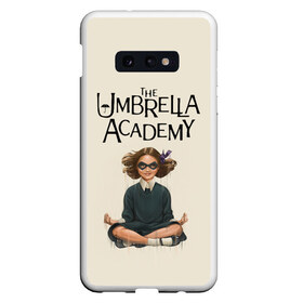 Чехол для Samsung S10E с принтом The umbrella academy , Силикон | Область печати: задняя сторона чехла, без боковых панелей | Тематика изображения на принте: dark horse comics | netflix | the umbrella academy | umbrella | академия амбрелла | белая скрипка | бен харгривз | комикс | комильфо | космобой | кракен | реджинальд харгривз | сеанс | слух