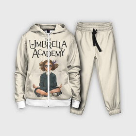 Детский костюм 3D с принтом The umbrella academy ,  |  | dark horse comics | netflix | the umbrella academy | umbrella | академия амбрелла | белая скрипка | бен харгривз | комикс | комильфо | космобой | кракен | реджинальд харгривз | сеанс | слух