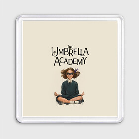 Магнит 55*55 с принтом The umbrella academy , Пластик | Размер: 65*65 мм; Размер печати: 55*55 мм | dark horse comics | netflix | the umbrella academy | umbrella | академия амбрелла | белая скрипка | бен харгривз | комикс | комильфо | космобой | кракен | реджинальд харгривз | сеанс | слух