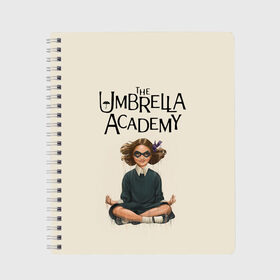 Тетрадь с принтом The umbrella academy , 100% бумага | 48 листов, плотность листов — 60 г/м2, плотность картонной обложки — 250 г/м2. Листы скреплены сбоку удобной пружинной спиралью. Уголки страниц и обложки скругленные. Цвет линий — светло-серый
 | dark horse comics | netflix | the umbrella academy | umbrella | академия амбрелла | белая скрипка | бен харгривз | комикс | комильфо | космобой | кракен | реджинальд харгривз | сеанс | слух