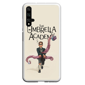 Чехол для Honor 20 с принтом The umbrella academy , Силикон | Область печати: задняя сторона чехла, без боковых панелей | Тематика изображения на принте: dark horse comics | netflix | the umbrella academy | umbrella | академия амбрелла | белая скрипка | бен харгривз | комикс | комильфо | космобой | кракен | реджинальд харгривз | сеанс | слух