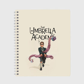 Тетрадь с принтом The umbrella academy , 100% бумага | 48 листов, плотность листов — 60 г/м2, плотность картонной обложки — 250 г/м2. Листы скреплены сбоку удобной пружинной спиралью. Уголки страниц и обложки скругленные. Цвет линий — светло-серый
 | dark horse comics | netflix | the umbrella academy | umbrella | академия амбрелла | белая скрипка | бен харгривз | комикс | комильфо | космобой | кракен | реджинальд харгривз | сеанс | слух