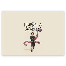 Поздравительная открытка с принтом The umbrella academy , 100% бумага | плотность бумаги 280 г/м2, матовая, на обратной стороне линовка и место для марки
 | Тематика изображения на принте: dark horse comics | netflix | the umbrella academy | umbrella | академия амбрелла | белая скрипка | бен харгривз | комикс | комильфо | космобой | кракен | реджинальд харгривз | сеанс | слух