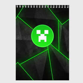 Скетчбук с принтом MINECRAFT CREEPER(S) , 100% бумага
 | 48 листов, плотность листов — 100 г/м2, плотность картонной обложки — 250 г/м2. Листы скреплены сверху удобной пружинной спиралью | craft | creeper | dungeon | dungeons | earth | game | logo | mine | minecraft | minecraft dungeons | mobile | online | дунгеонс | земля | зомби | игра | крипер | лого | майкрафт | майнкрафт | онлайн | подземелье