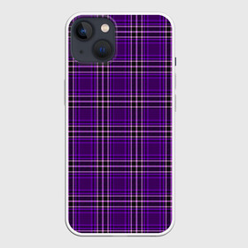 Чехол для iPhone 13 с принтом The Gentlemen Violet ,  |  | boys | cell | gentlmen | pattern | боевик | гайричи | геометрия | джентельмены | джентльмен | квадраты | клетка | клетчатый | комедия | криминал | линии | мужские | пацанские | полоска | полосы | текстура | узор