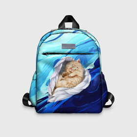 Детский рюкзак 3D с принтом Котик Ангелочек , 100% полиэстер | лямки с регулируемой длиной, сверху петелька, чтобы рюкзак можно было повесить на вешалку. Основное отделение закрывается на молнию, как и внешний карман. Внутри дополнительный карман. По бокам два дополнительных кармашка | Тематика изображения на принте: angel | cat | cats | kitten | mem | memes | moon | ангел | ангелочек | глаза | глазки | киска | кот | котёнок | котик | котики | котэ | котята | кошак | кошка | кошки | красивая | луна | лунный кот | мем | мемчики | милая