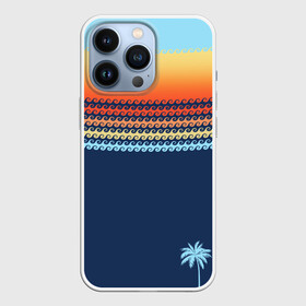 Чехол для iPhone 13 Pro с принтом Летние волны и пальма ,  |  | август | вода | дача | деревня | жара | загар | зелень | зной | июль | июнь | каллиграфия | каникулы | купальник | купание | курорт | луг | море | мороженое | отдых | отпуск | песок | пляж | радость | сезон