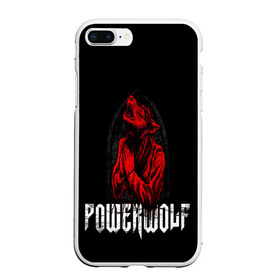 Чехол для iPhone 7Plus/8 Plus матовый с принтом POWERWOLF , Силикон | Область печати: задняя сторона чехла, без боковых панелей | hardcore | metal | music | powerwolf | punk | rock | волки | метал | музыка | панк | рок