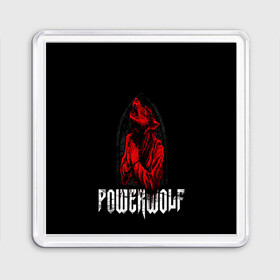 Магнит 55*55 с принтом POWERWOLF , Пластик | Размер: 65*65 мм; Размер печати: 55*55 мм | hardcore | metal | music | powerwolf | punk | rock | волки | метал | музыка | панк | рок