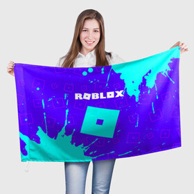Флаг 3D с принтом ROBLOX / РОБЛОКС , 100% полиэстер | плотность ткани — 95 г/м2, размер — 67 х 109 см. Принт наносится с одной стороны | blocks | blox | game | games | logo | minecraft | mobile | online | roblocks | roblox | robux | studio | блоки | игра | игры | квадрат | квадратик | кщидщч | лого | логотип | майнкрафт | онлайн | роблокс | робукс | символ | символы | студия