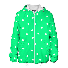 Мужская куртка 3D с принтом Горошек на зеленом , ткань верха — 100% полиэстер, подклад — флис | прямой крой, подол и капюшон оформлены резинкой с фиксаторами, два кармана без застежек по бокам, один большой потайной карман на груди. Карман на груди застегивается на липучку | baby | casual | girl | green | pattern | геометрия | горох | горошек | девушкам | детские | зелень | круги | круглый | кружочки | летние | лето | листья | многоточие | мятный | нежные | орнамент | пастельные | паттерн