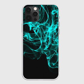 Чехол для iPhone 12 Pro Max с принтом НЕОНОВЫЙ ДЫМ , Силикон |  | fire | flame | in fire | smoke | в огне | дым | огненный | огонь | текстуры