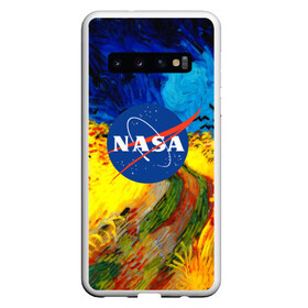 Чехол для Samsung Galaxy S10 с принтом NASA ВАНГОГ NASA , Силикон | Область печати: задняя сторона чехла, без боковых панелей | galaxy | nasa | nebula | space | star | абстракция | вангог | вселенная | галактика | звезда | звезды | космический | наса | планеты