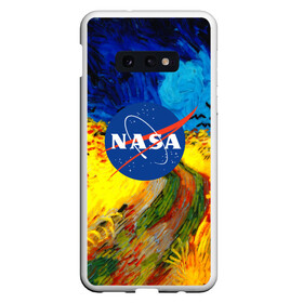 Чехол для Samsung S10E с принтом NASA ВАНГОГ NASA , Силикон | Область печати: задняя сторона чехла, без боковых панелей | galaxy | nasa | nebula | space | star | абстракция | вангог | вселенная | галактика | звезда | звезды | космический | наса | планеты