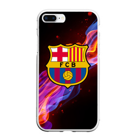 Чехол для iPhone 7Plus/8 Plus матовый с принтом FC BARCELONA (BARCA) , Силикон | Область печати: задняя сторона чехла, без боковых панелей | Тематика изображения на принте: barca | barcelona | fc barca | барка | барселона