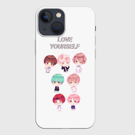 Чехол для iPhone 13 mini с принтом BTS Love Yourself ,  |  | bts | k pop | love | love yourself | битиес