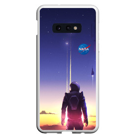 Чехол для Samsung S10E силиконовый с принтом NASA , Силикон | Область печати: задняя сторона чехла, без боковых панелей | Тематика изображения на принте: cosmonavt | galaxy | nasa | nebula | space | star | абстракция | астронавт | вселенная | галактика | звезда | звезды | космический | космонавт | наса | планеты | скафандр