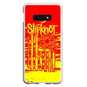 Чехол для Samsung S10E с принтом Slipknot , Силикон | Область печати: задняя сторона чехла, без боковых панелей | band | corey taylor | jim root | metal | mick thomson | music | official | slipknot | альтернативный | глэм | готик | гранж | метал | музыка | пост | рок | слипкнот | хард