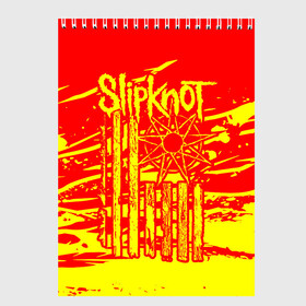 Скетчбук с принтом Slipknot , 100% бумага
 | 48 листов, плотность листов — 100 г/м2, плотность картонной обложки — 250 г/м2. Листы скреплены сверху удобной пружинной спиралью | band | corey taylor | jim root | metal | mick thomson | music | official | slipknot | альтернативный | глэм | готик | гранж | метал | музыка | пост | рок | слипкнот | хард