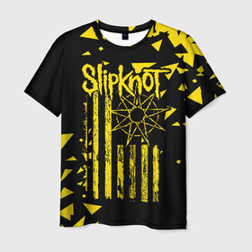 Мужская футболка 3D с принтом Slipknot , 100% полиэфир | прямой крой, круглый вырез горловины, длина до линии бедер | band | corey taylor | jim root | metal | mick thomson | music | official | slipknot | альтернативный | глэм | готик | гранж | метал | музыка | пост | рок | слипкнот | хард
